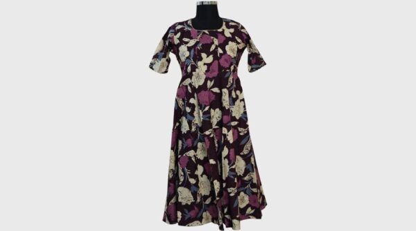Black with Pink Floral Print